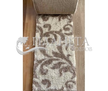 Shaggy carpet runner Loca (Super Lux Shaggy) 9161A CREAM - high quality at the best price in Ukraine